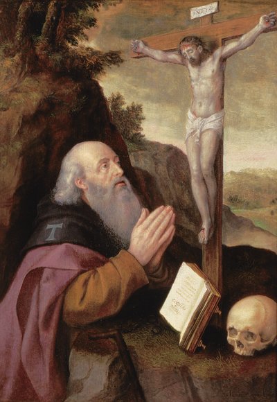 St. Anthony Abbot by Michiel I Coxie or Coxcie